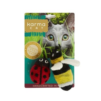 Dharma Dog Karma Cat Wool Felt - Ladybug & Bee