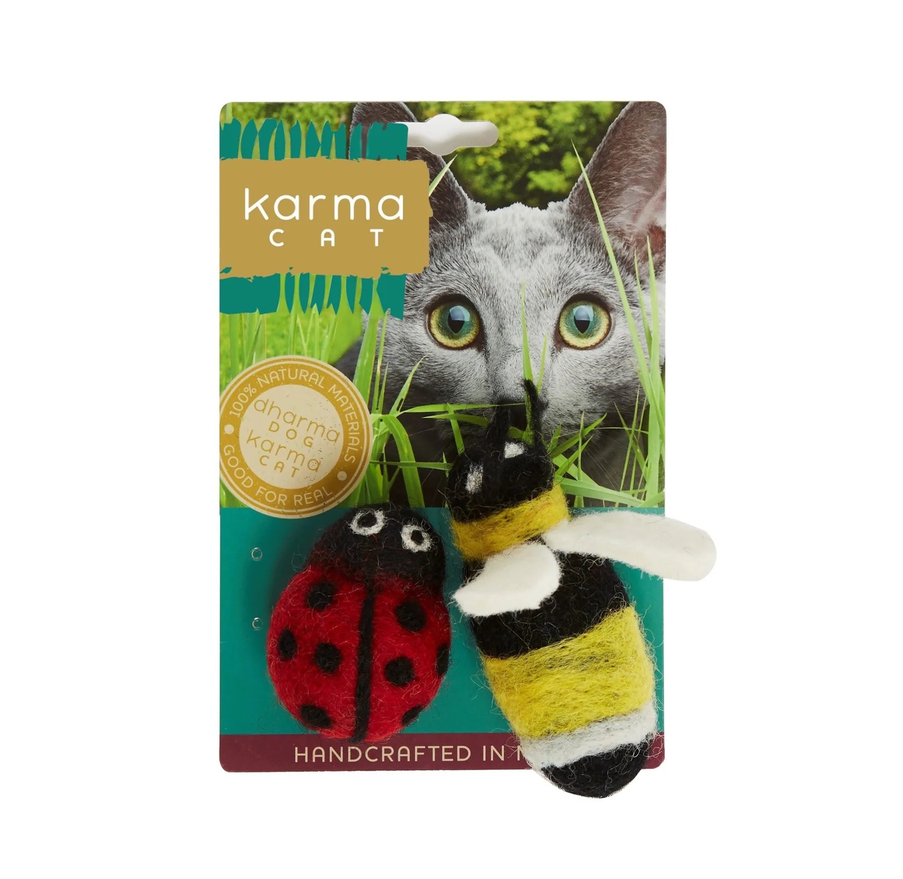 Dharma Dog Karma Cat Wool Felt - Ladybug & Bee