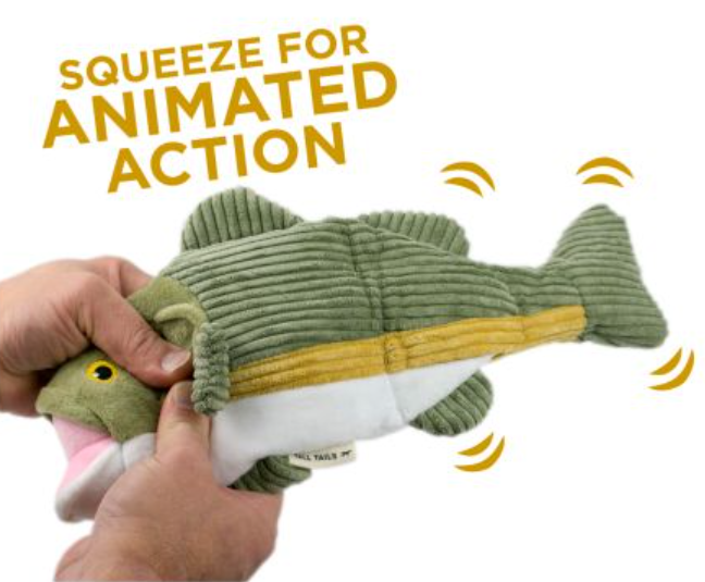 Tall Tails Plush Bass Animated Twitchy Tail Toy - 14"