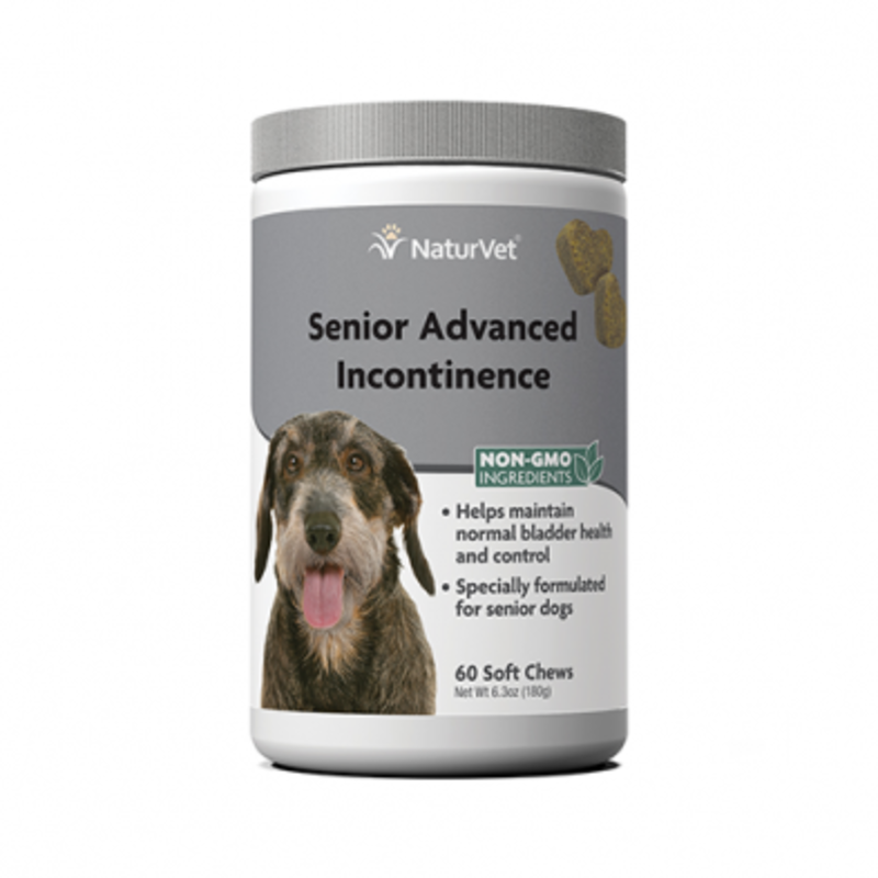 NaturVet Senior Incontinence Soft Chews for Dogs 60ct