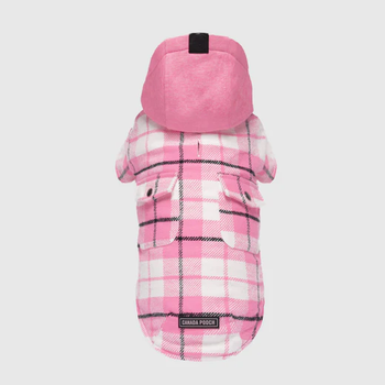 Canada Pooch The Shacket Pink Plaid