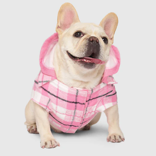 Canada Pooch The Shacket Pink Plaid