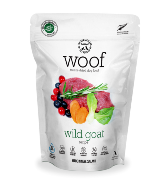 The New Zealand Natural Pet co. Woof Wild Goat 1.2kg