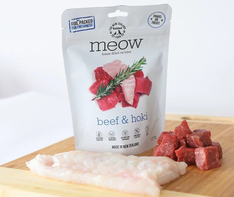 The New Zealand Natural Pet co. Meow Beef & Hoki 9.9oz/280g