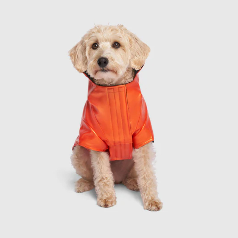 Canada Pooch Cold Front Raincoat Orange