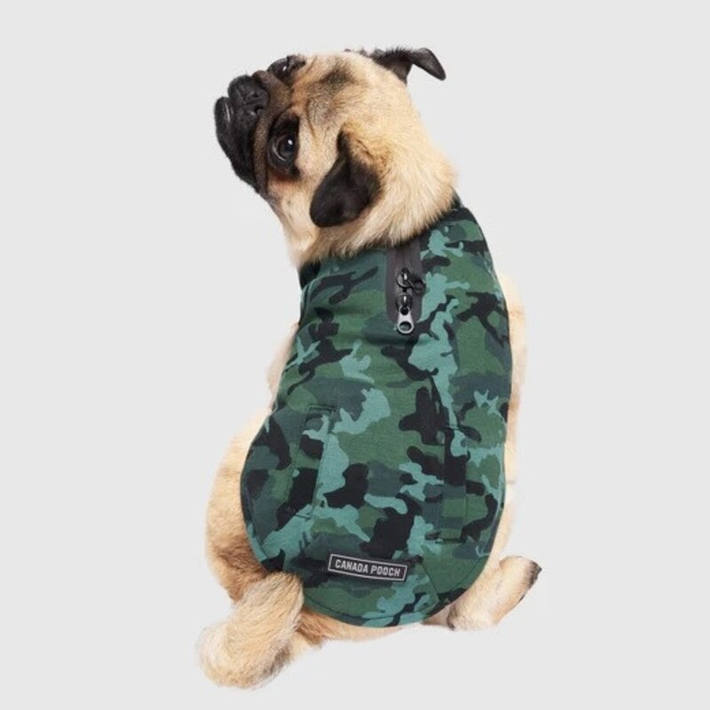 Canada Pooch Thermal Tech Fleece Green Camo