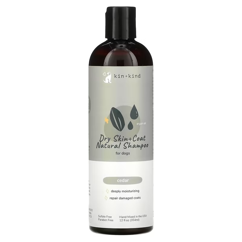 Kin+Kind Dry Skin + Coat Cedar Natural Shampoo 12oz