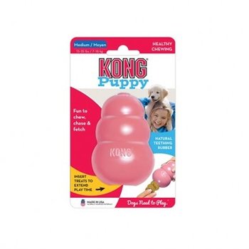 Kong Kong Puppy Medium Dog Toy Pink/Blue