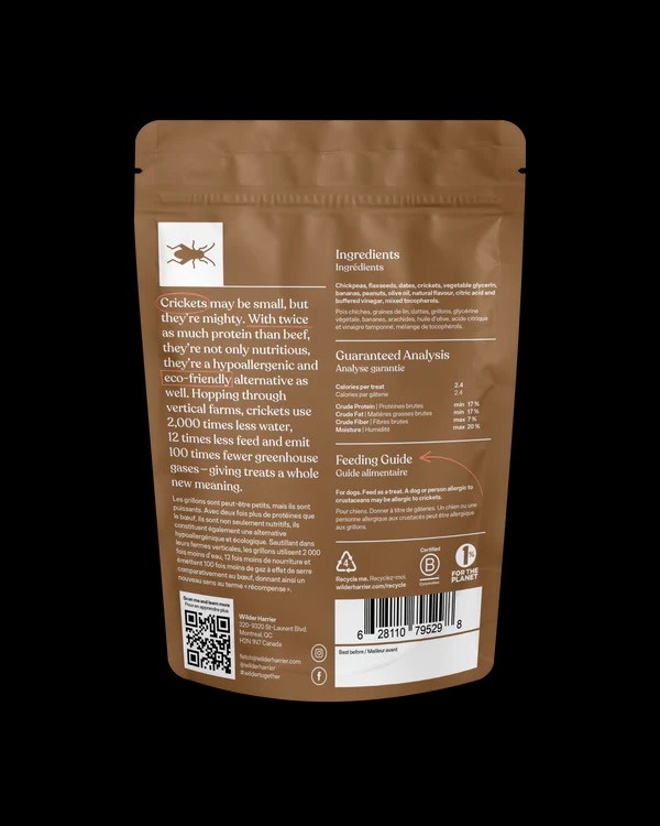 Wilder Harrier Dog Training Treats - Cricket, Banana & Peanut