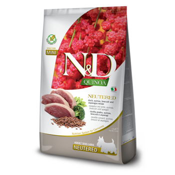 Farmina N&D Quinoa Grain Free Neutered Dog Duck & Broccoli Mini 5.5lb