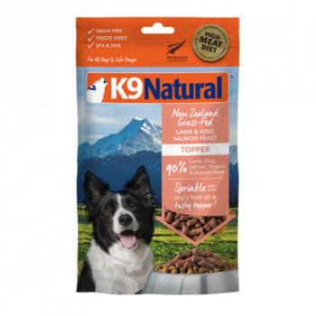 K9 Naturals Lamb & King Salmon Feast Freeze Dried Topper  for Dogs 100g