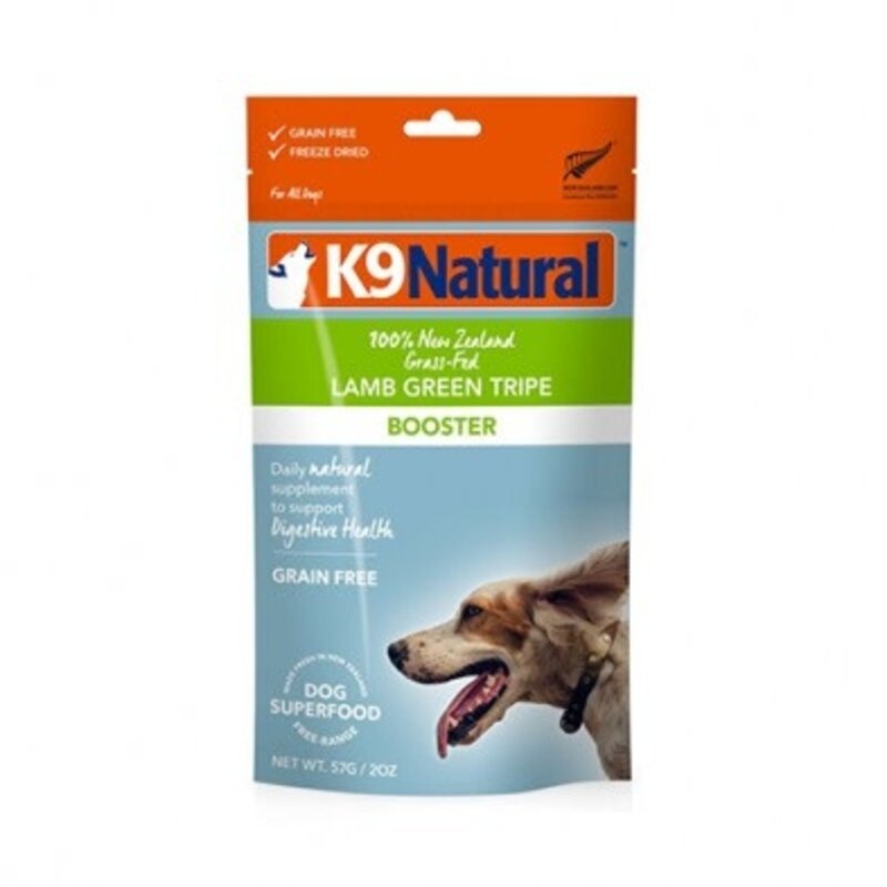 K9 Naturals Lamb Green Tripe Freeze Dried Booster Topper for Dogs 57g