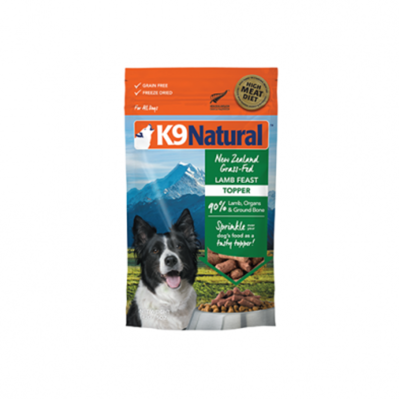 K9 Naturals Lamb Feast Freeze Dried Topper for Dogs 142g
