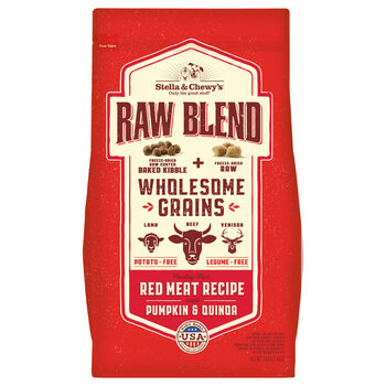 Stella & Chewy's Wholesome Grains Raw Blend Red Meat Recipe With Pumpkin & Quinoa - 22Ib/10Kg