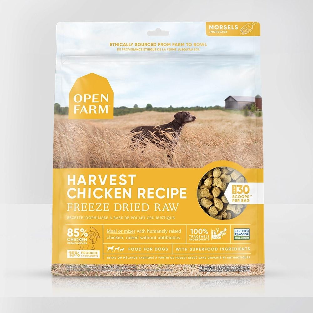 Open Farm Harvest Chicken Freeze Dried Raw Dog Food