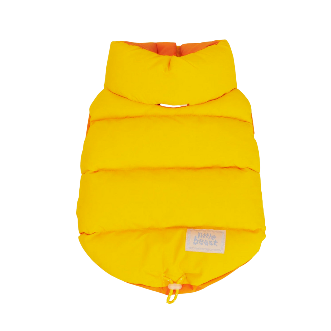 Little Beast The Super Duper Reversible Parka Vest - Light Orange & Orange