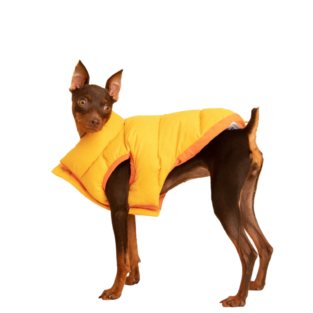 Little Beast The Super Duper Reversible Parka Vest - Light Orange & Orange