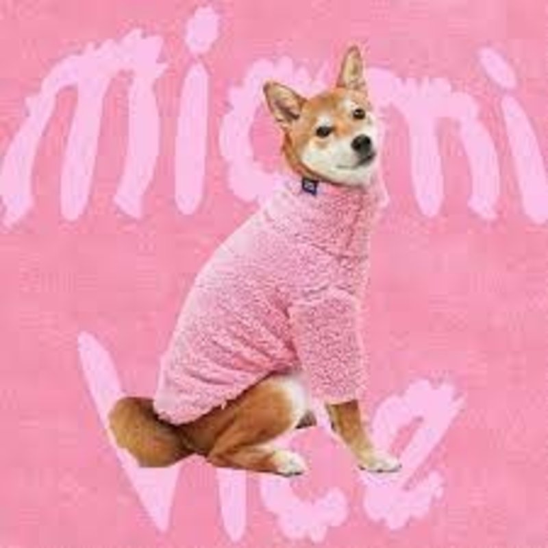 Little Beast Miami Vice Fleece Sweatshirt- Bright Pink-