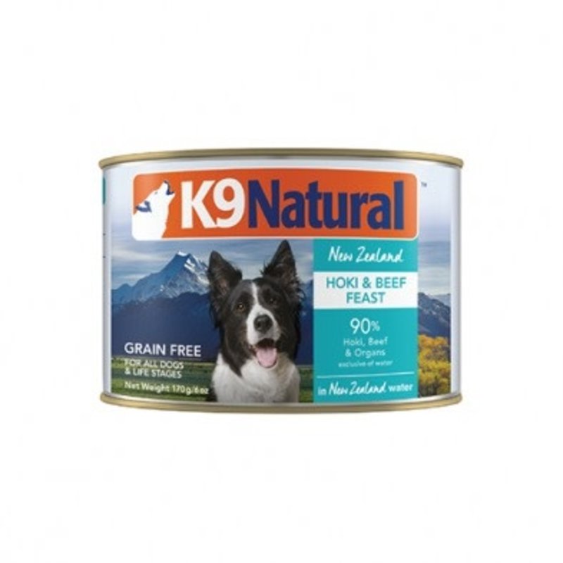 K9 Naturals Hoki & Beef Feast Dog Can