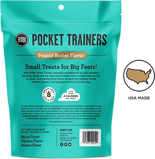 Bixbi Bixbi Pocket Trainers Peanut Butter 6oz