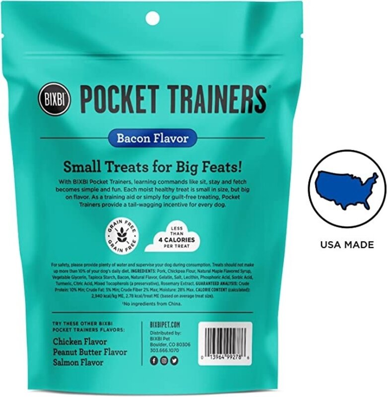 Bixbi Bixbi Pocket Trainers Bacon 6oz