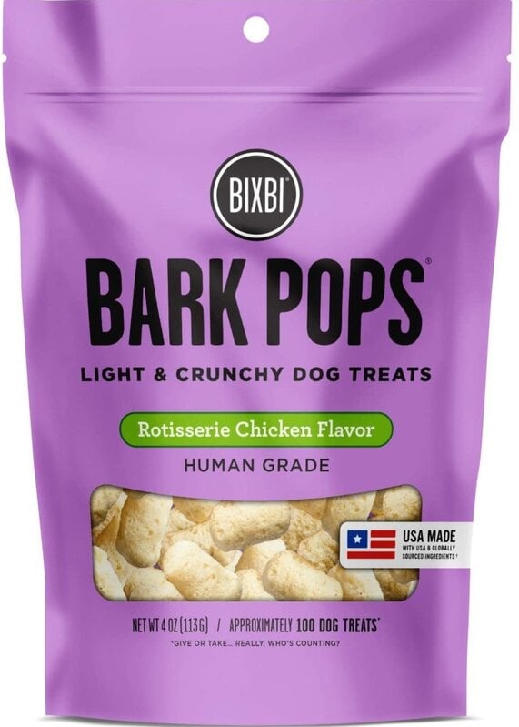 Bixbi Bixbi Bark Pops Rotisserie Chicken 4oz