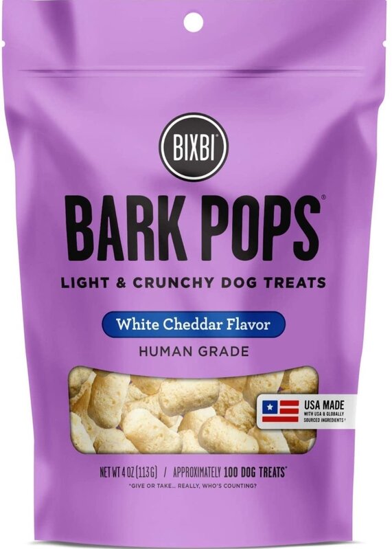 Bixbi Bixbi Bark Pops White Cheddar 4oz