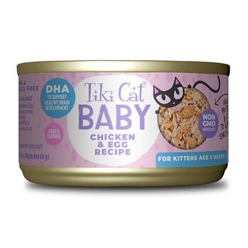 Tiki Cat Kitten Wet Food Chicken & Egg Recipe 2.4oz