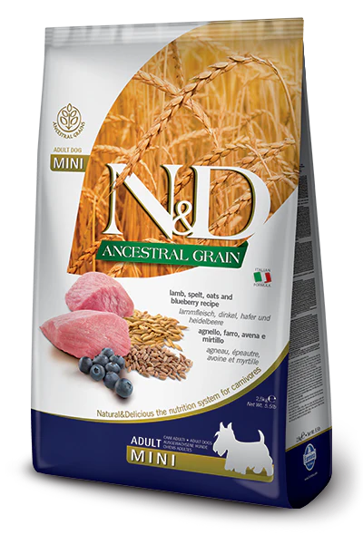 Farmina N&D Ancestral Low Grain Dog Lamb & Blueberry Mini Adult