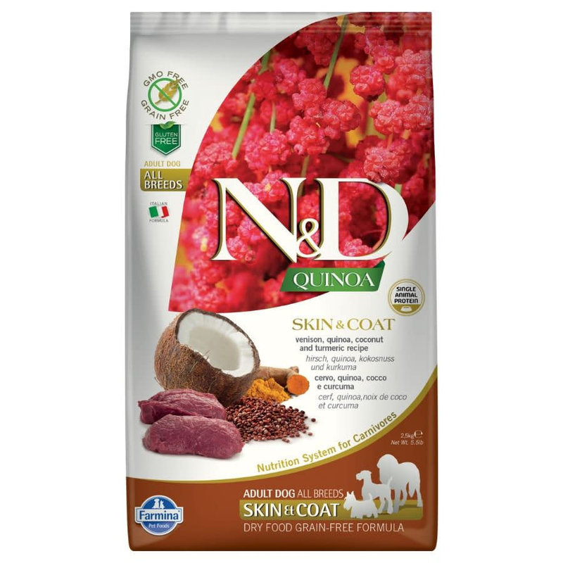 Farmina N&D Quinoa Dog Skin & Coat Venison