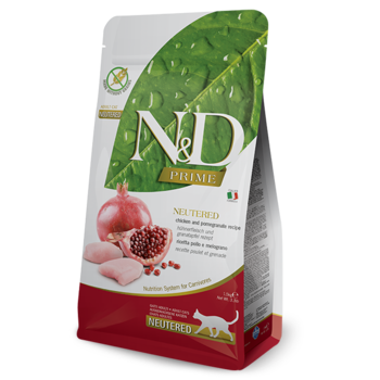 Farmina N&D Grain Free Neutered Cat Chicken & Pomegranate 11lbs