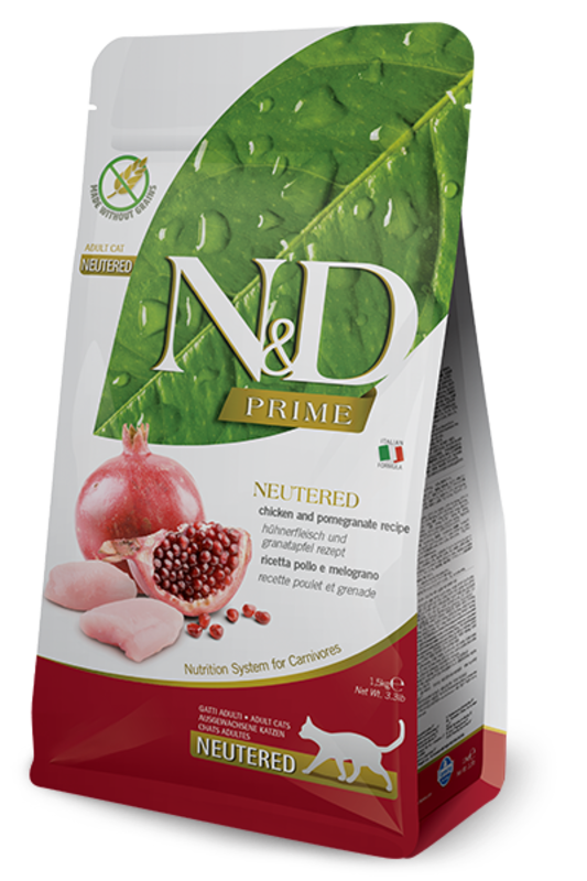 Farmina Copy of N&D Grain Free Neutered Cat Chicken & Pomegranate 3.3lb