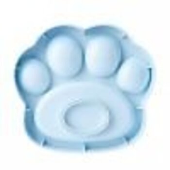 PetDreamHouse Paw 2-In-1 Slow Feeder Dish & Lick Pad Blue