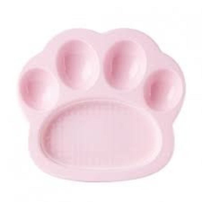 PetDreamHouse Paw 2-In-1 Slow Feeder Dish & Lick Pad Pink