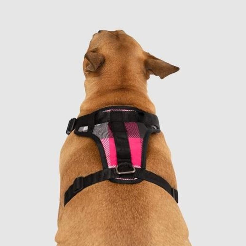 Canada Pooch The Everything Harness Water-Resistant Pink Plaid