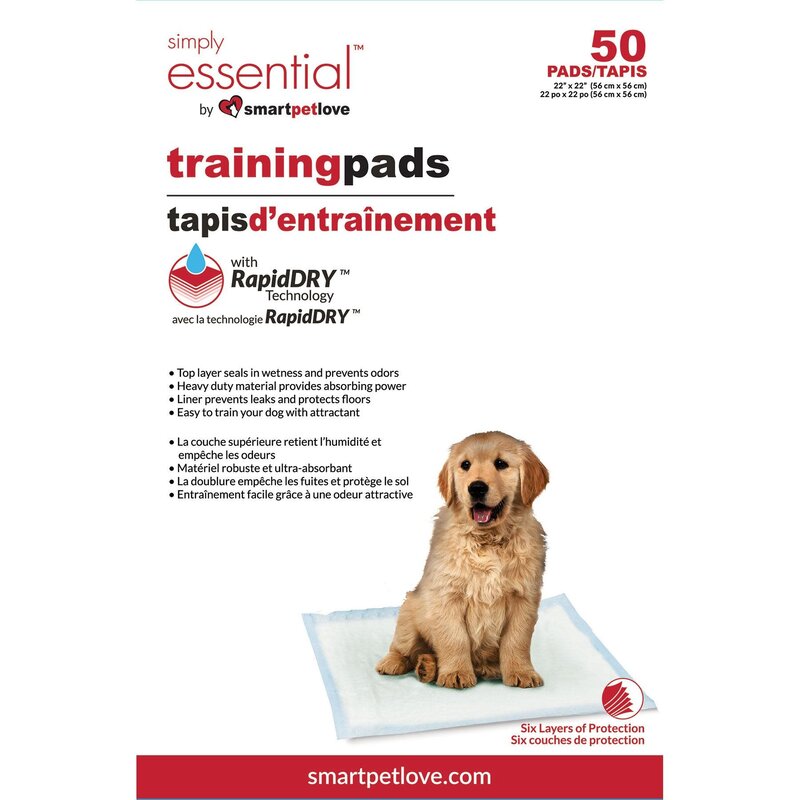 Smart Pet Love Training Pads 22x22in 50ct