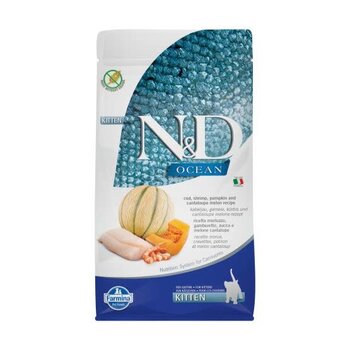 Farmina N&D Ocean Grain Free Kitten Cod, Shrimp, Pumpkin & Cantaloupe 11 Lbs