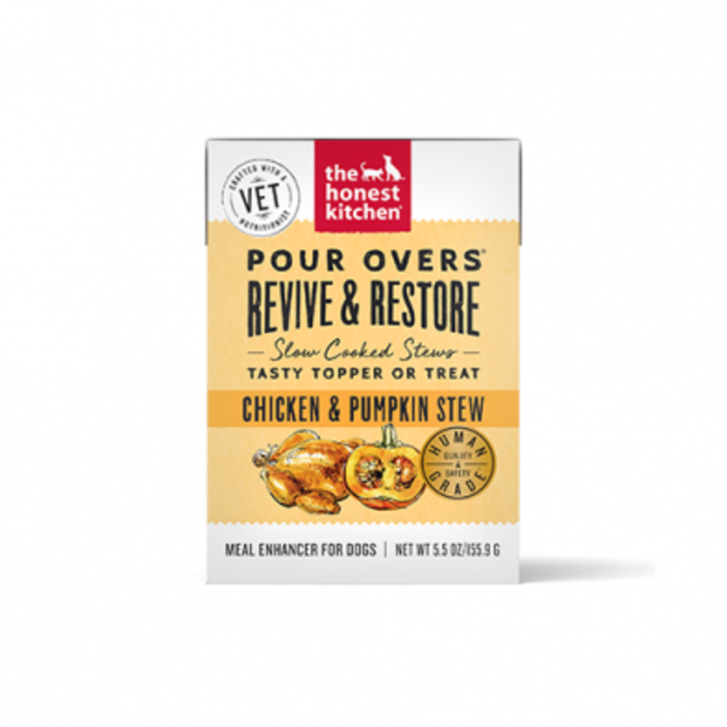 The Honest Kitchen Functional Pour Overs Revive & Recovery Support Chicken Stew Dog Food Topper 5.5 Oz