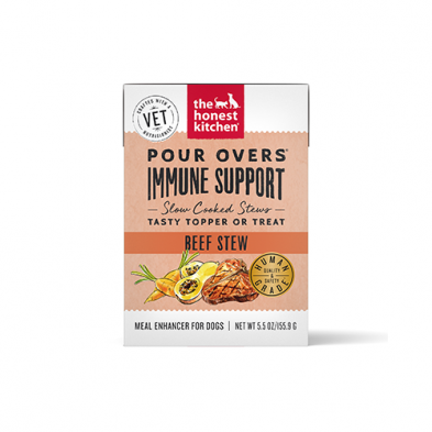 The Honest Kitchen Functional Pour Overs Immunity Support Beef Stew Dog Food Topper 5.5 Oz