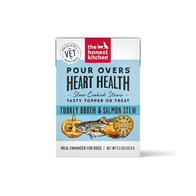 The Honest Kitchen Functional Pour Overs Heart Support Turkey Stew Dog Food Topper 5.5 Oz
