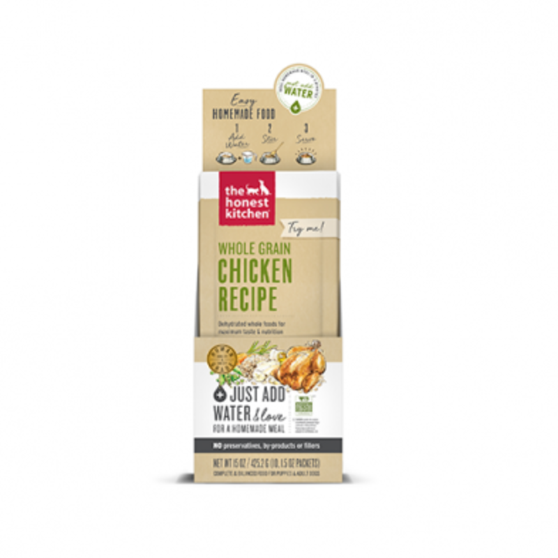 The Honest Kitchen Whole Grain Chicken Recipe Dehydrated Dog Food 1.5 Oz