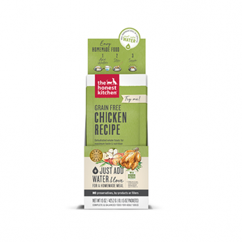 The Honest Kitchen Grain Free Chicken Recipe Dehydrated Dog Food 1.5 Oz