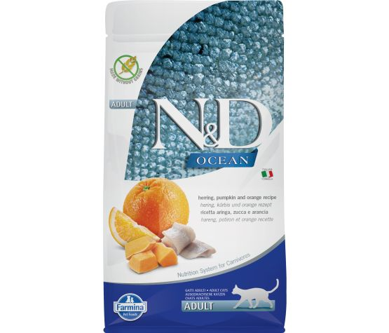 Farmina Copy of N&d Ocean Grain Free Cat Pumpkin, Herring & Orange 3.3lbs