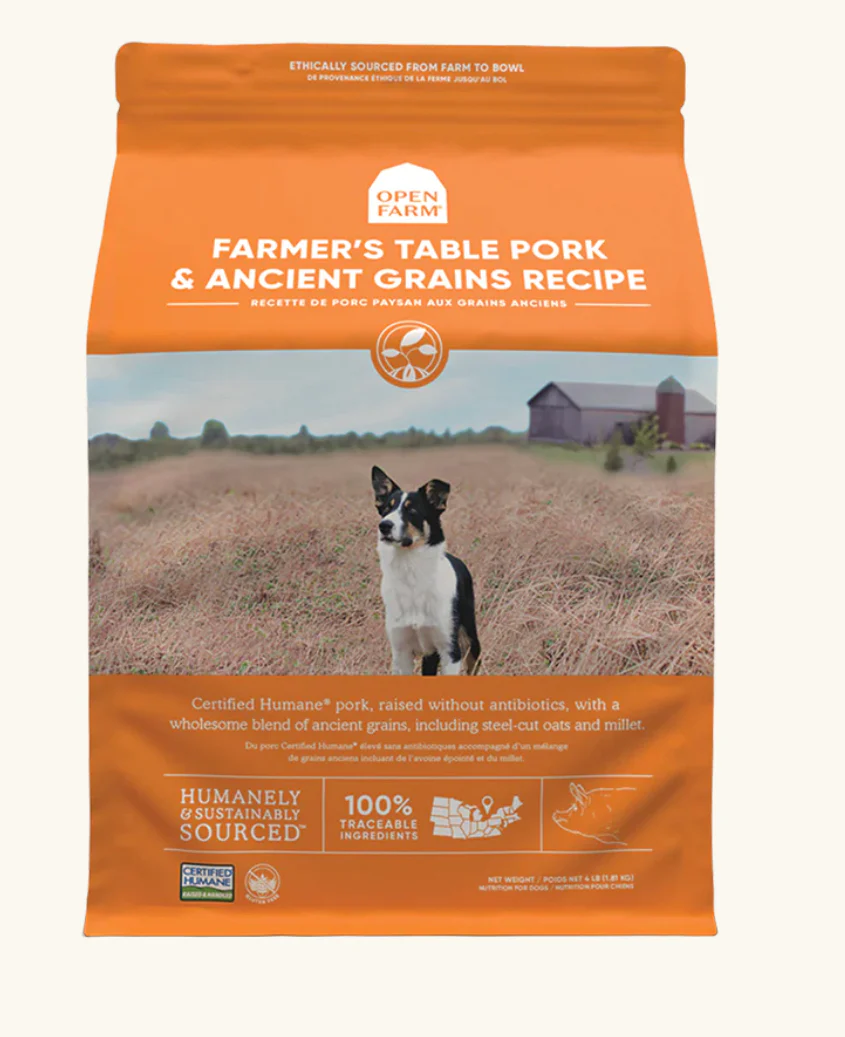 Open Farm Copy of Farmer's Table Pork & Ancient Grains Dry Dog Food