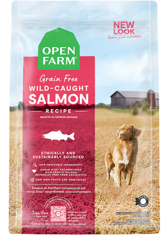 Open Farm Wild-Caught Salmon Dry Dog Food 22lbs