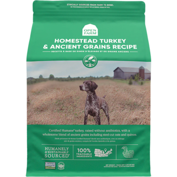 Open Farm Homestead Turkey & Ancient Grains Dry Dog Food 22lbs