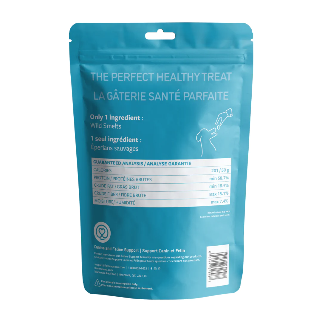 Faim Museau Dried Wild Smelts Treats for Cats & Dogs 150g