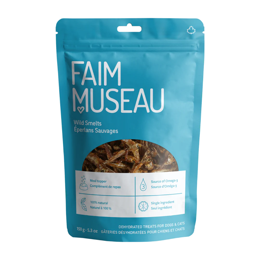 Faim Museau Dried Wild Smelts Treats for Cats & Dogs 150g