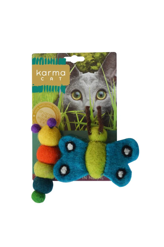 Dharma Dog Karma Cat Copy of Wool Felt - Football Set of 2