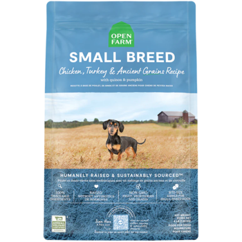 Open Farm Small Breed Chicken & Turkey Ancient Grains Dry Dog Food 4 lb